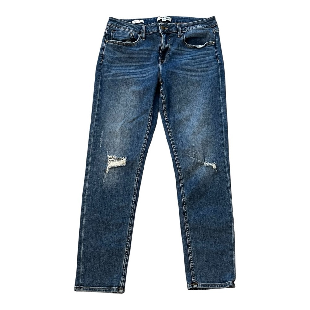 Vigoss Women's Ripped Mid- Rise Skinny Jeans, Waist 31 - Picture 1 of 12